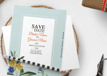 (Free Editable PDF) Shabby Chic Watercolor Floral Wedding Invitation Templates with