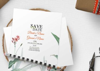 Free Editable PDF - Beautiful Garden Eucalyptus Wedding Invitation Templates