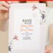 (Free Editable PDF) Blossoming Intimate Floral Wedding Invitation Templates with minimalist design