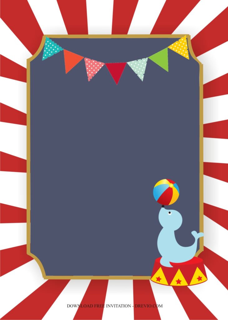 Invitation Template of Incredible Circus Carnival Themed Party Ideas 7