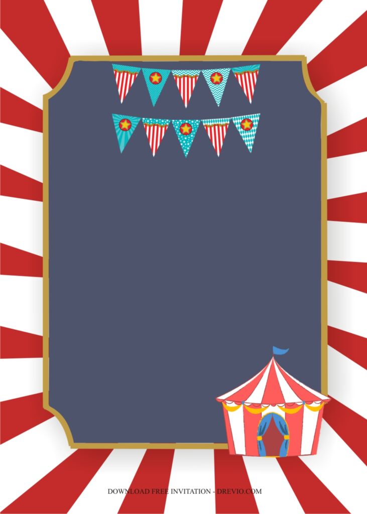 Invitation Template of Incredible Circus Carnival Themed Party Ideas 8