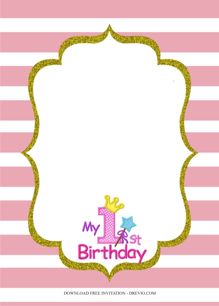 Invitation Template of Indoor First Birthday Party Ideas + Fun Activities 6