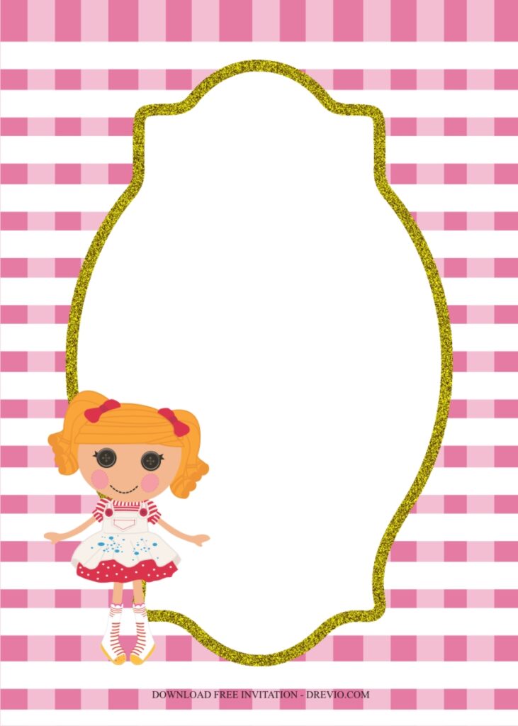 Invitation Template of Easy Lalaloopsy Birthday Party Ideas on a Budget 6