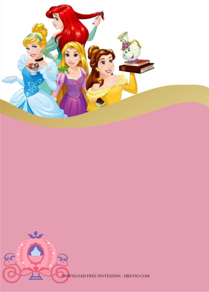 Invitation Template of Pretty Princess Party Ideas For Your Daughter 5