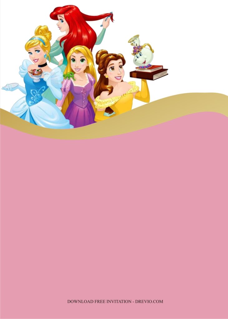 Invitation Template of Pretty Princess Party Ideas For Your Daughter 6