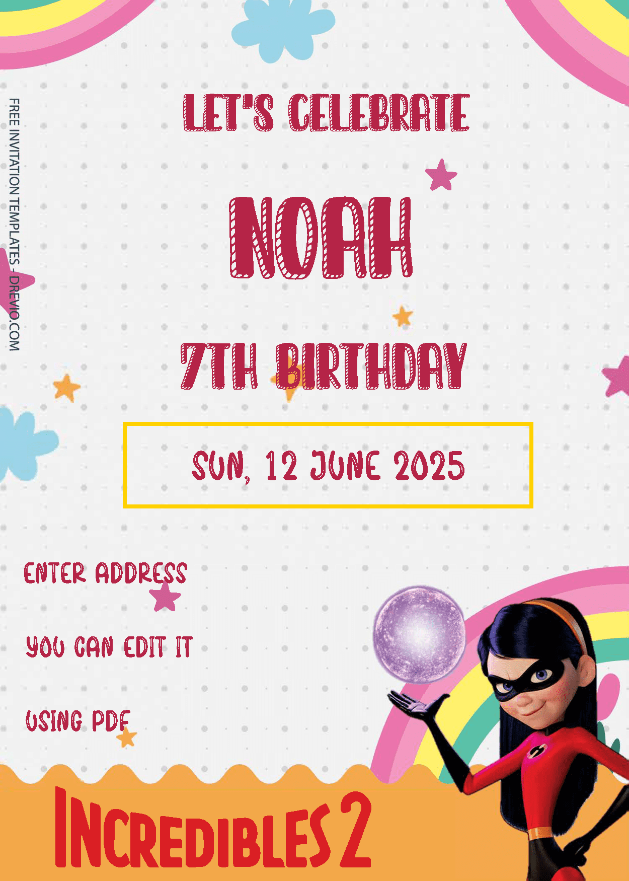 The Incredibles Birthday Invitation Templates Two