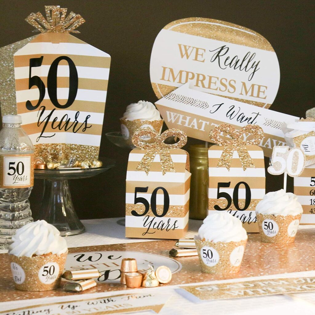 50th Anniversary Party Favors (Credit: Amazon)