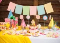 5th Birthday Party Table Setting (Credit: Firstcry Parenting)