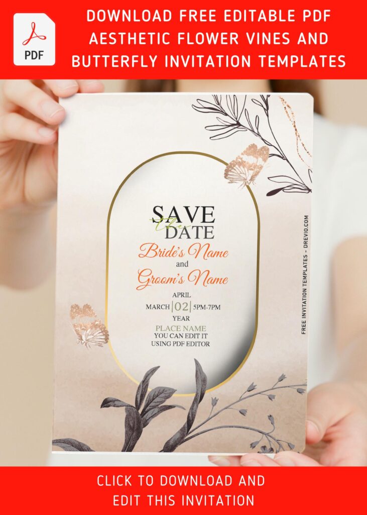 (Free Editable PDF) Whimsical Baby's Breath And Daisy Wedding Invitation Templates with 