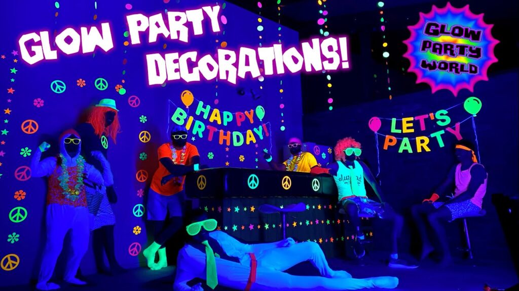Glow Party Decoration Ideas (Credit: Glow Party World)