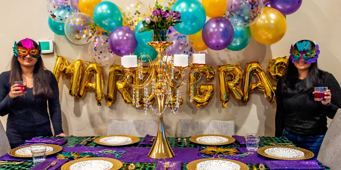 Epic Mardi Gras Themed Party