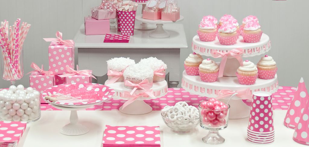Pink Party Dessert Table (Credit: Birthday Express)