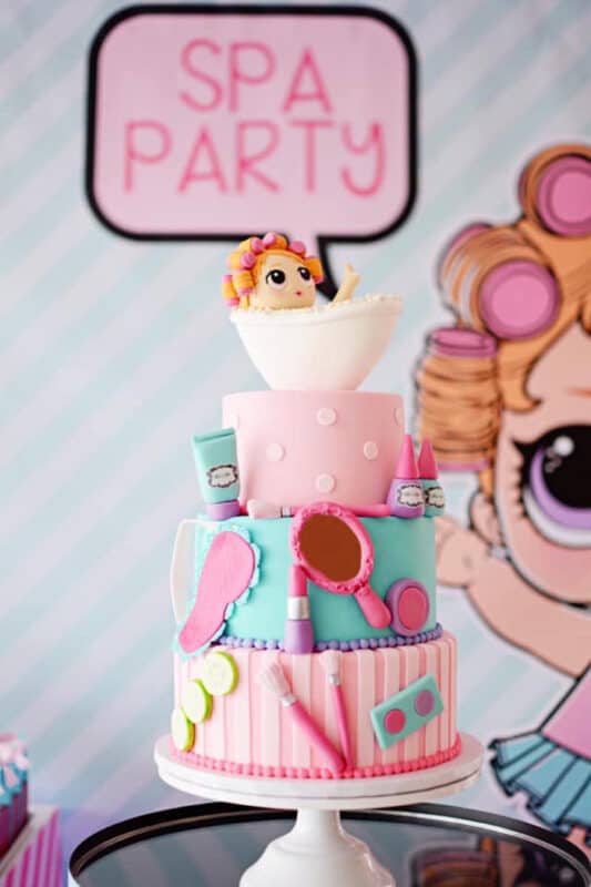 Spa Party Cake Ideas (Credit: Mimi's Doll House)