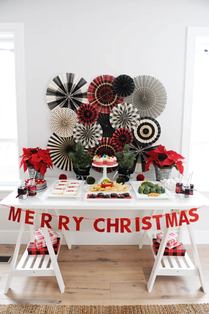 Ugly Sweater Christmas Dessert Table (Credit: pinkpeppermintdesign)