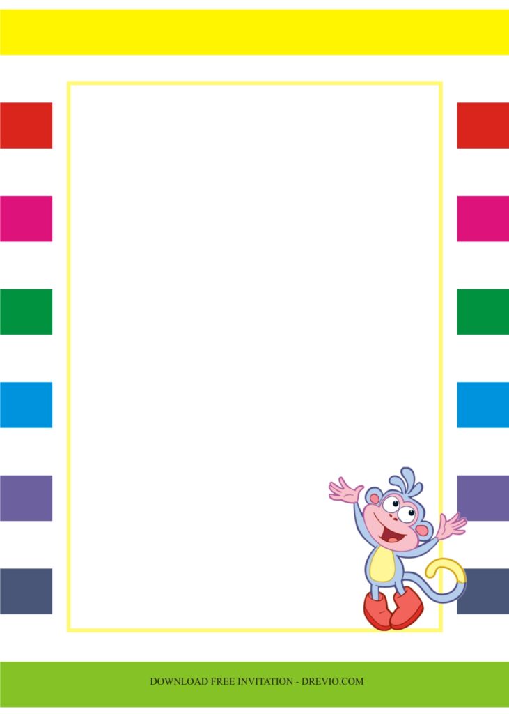 Invitation Template of Party Ideas: Throwing a Dora Theme Birthday For Girls 4