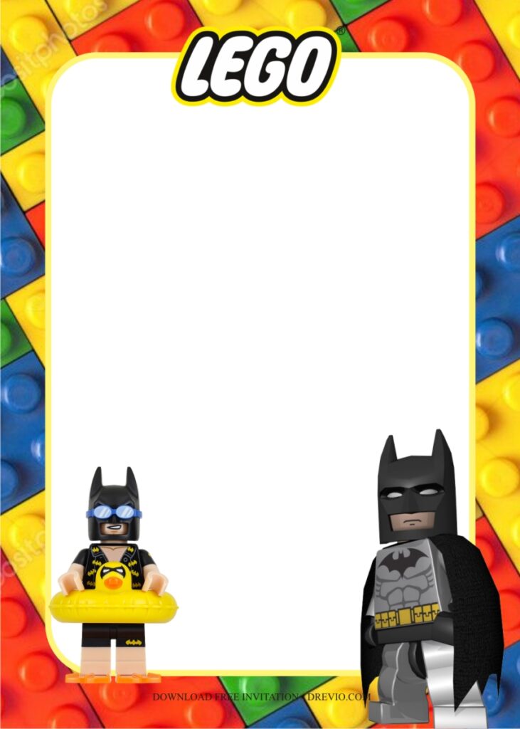 Invitation Template of 101 Guide to Lego themed Birthday Party Ideas  8