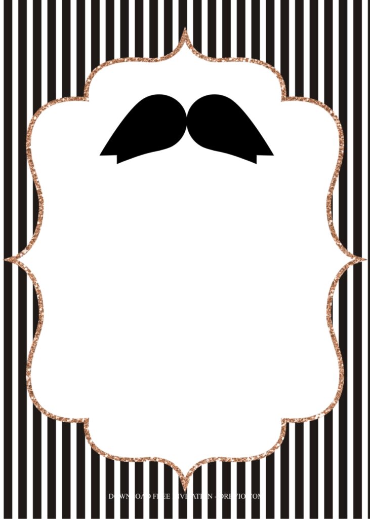 Invitation Template of Funny Little Man Mustache-themed Birthday Party Ideas 2