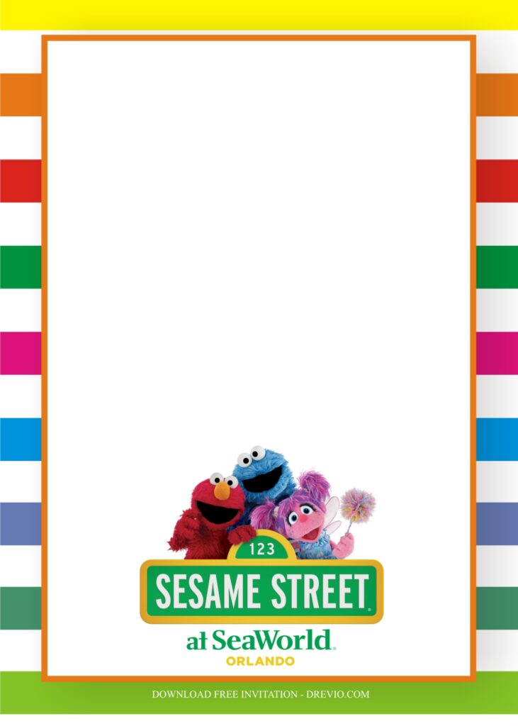 Invitation Template of Fun Sesame Street Birthday Party Ideas For Boys 3