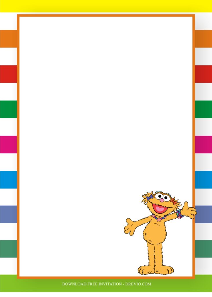 Invitation Template of Fun Sesame Street Birthday Party Ideas For Boys 4