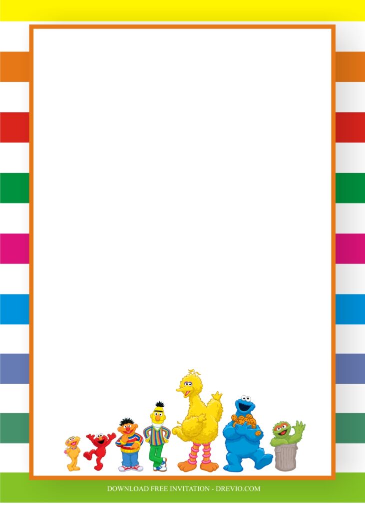 Invitation Template of Fun Sesame Street Birthday Party Ideas For Boys 7