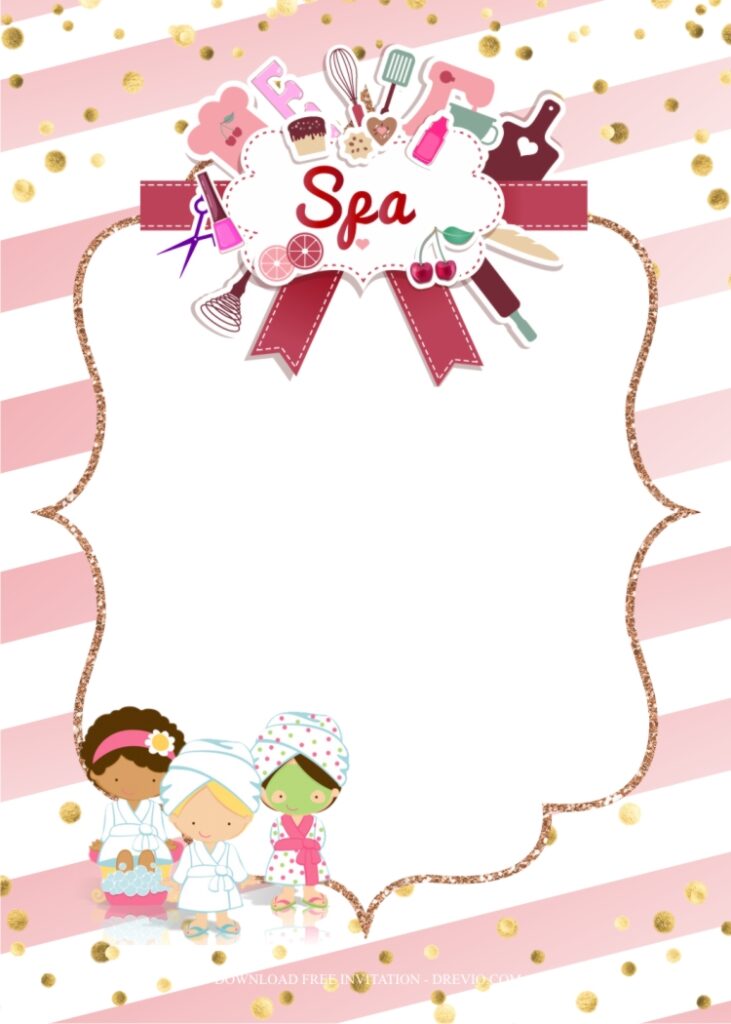 Invitation Template of Spa Birthday Party Ideas For Teenagers 10