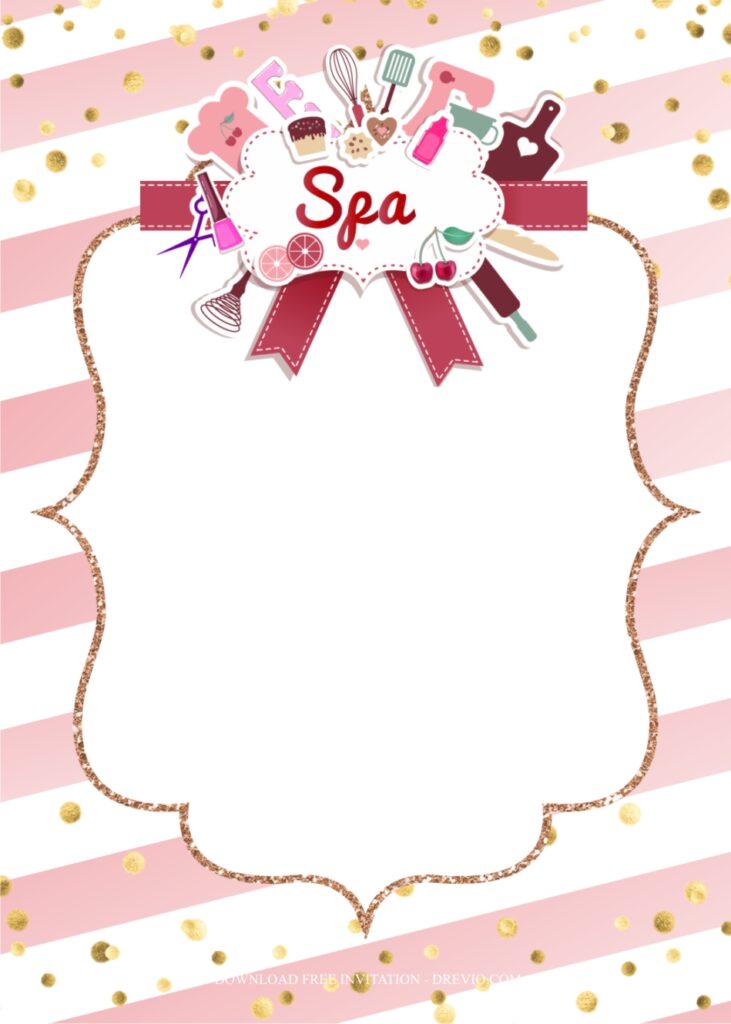 Invitation Template of Spa Birthday Party Ideas For Teenagers 7