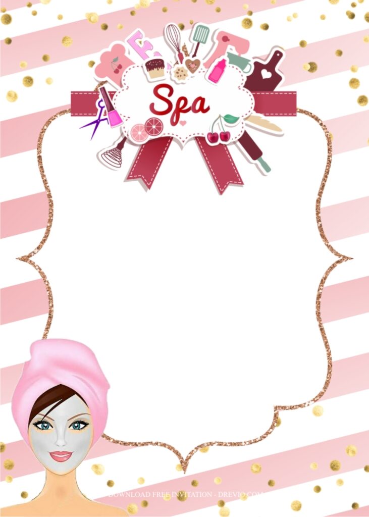 Invitation Template of Spa Birthday Party Ideas For Teenagers 8