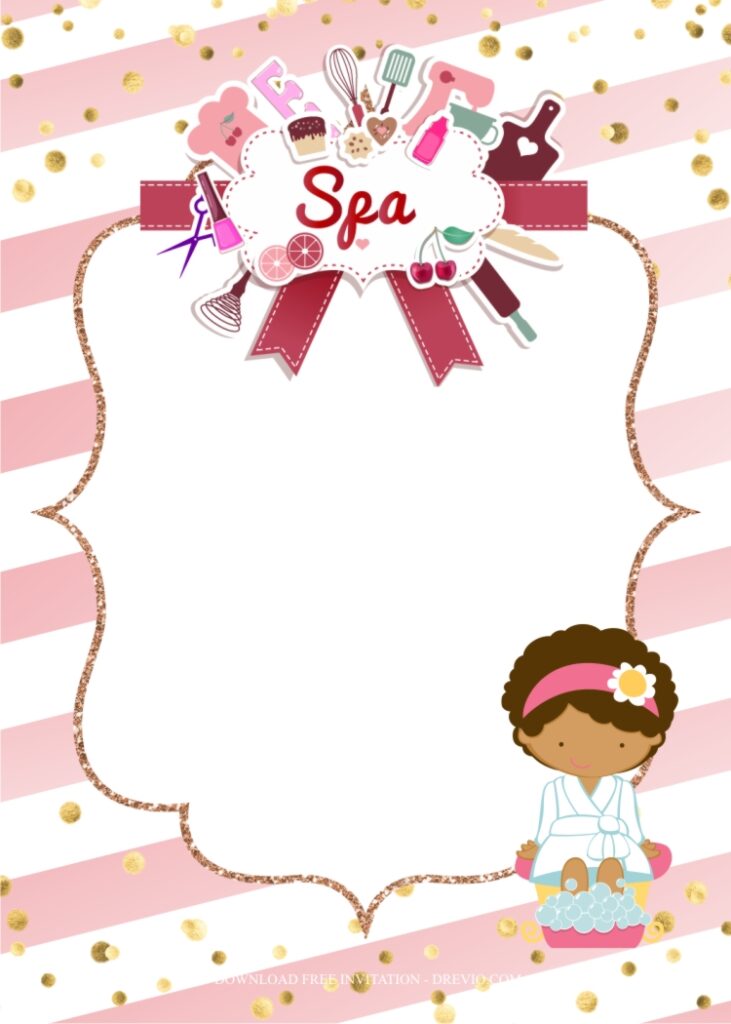 Invitation Template of Spa Birthday Party Ideas For Teenagers 9