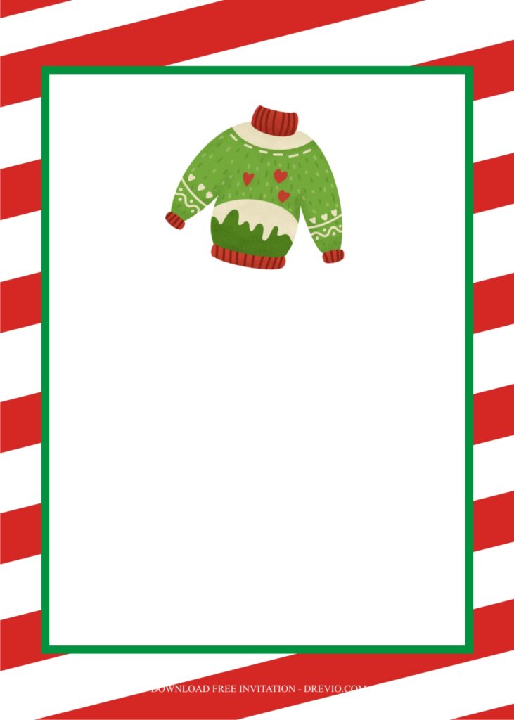 Invitation Template of Host the Perfect Ugly Christmas Sweater Party Ideas 1