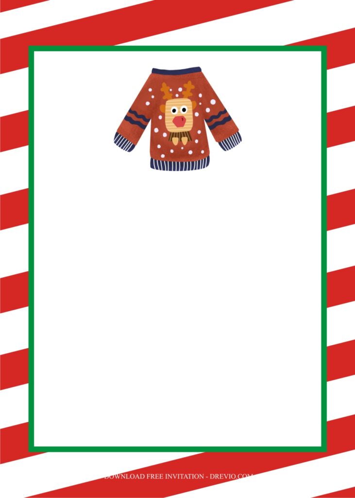 Invitation Template of Host the Perfect Ugly Christmas Sweater Party Ideas 2