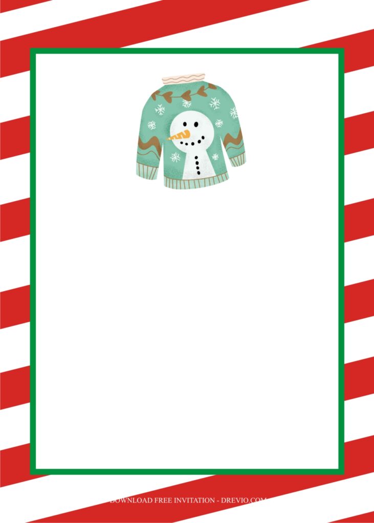 Invitation Template of Host the Perfect Ugly Christmas Sweater Party Ideas 3