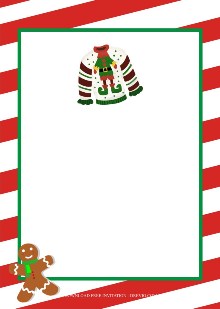 Invitation Template of Host the Perfect Ugly Christmas Sweater Party Ideas 5