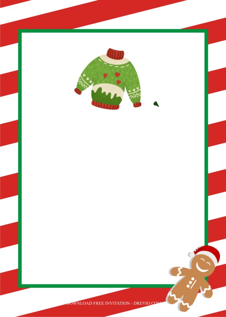 Invitation Template of Host the Perfect Ugly Christmas Sweater Party Ideas 6