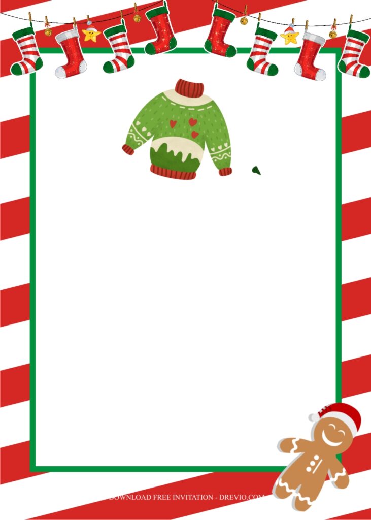 Invitation Template of Host the Perfect Ugly Christmas Sweater Party Ideas 7