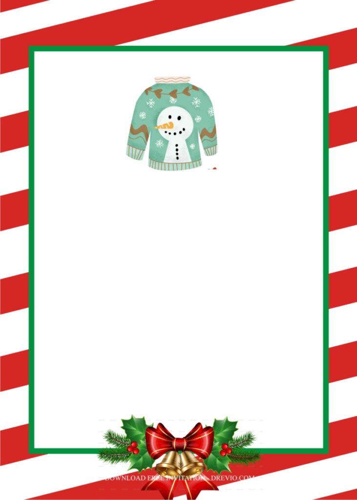 Invitation Template of Host the Perfect Ugly Christmas Sweater Party Ideas 9