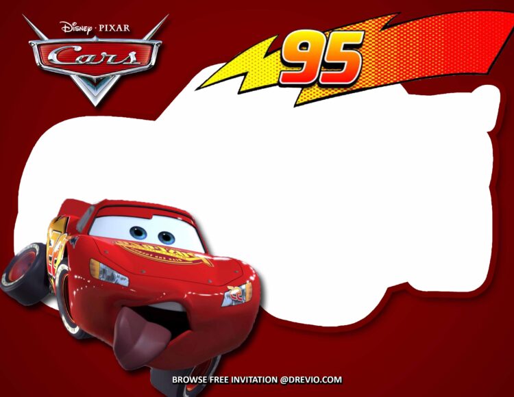 (FREE Invitations) Disney Cars Birthday Invitations + Party Ideas ...