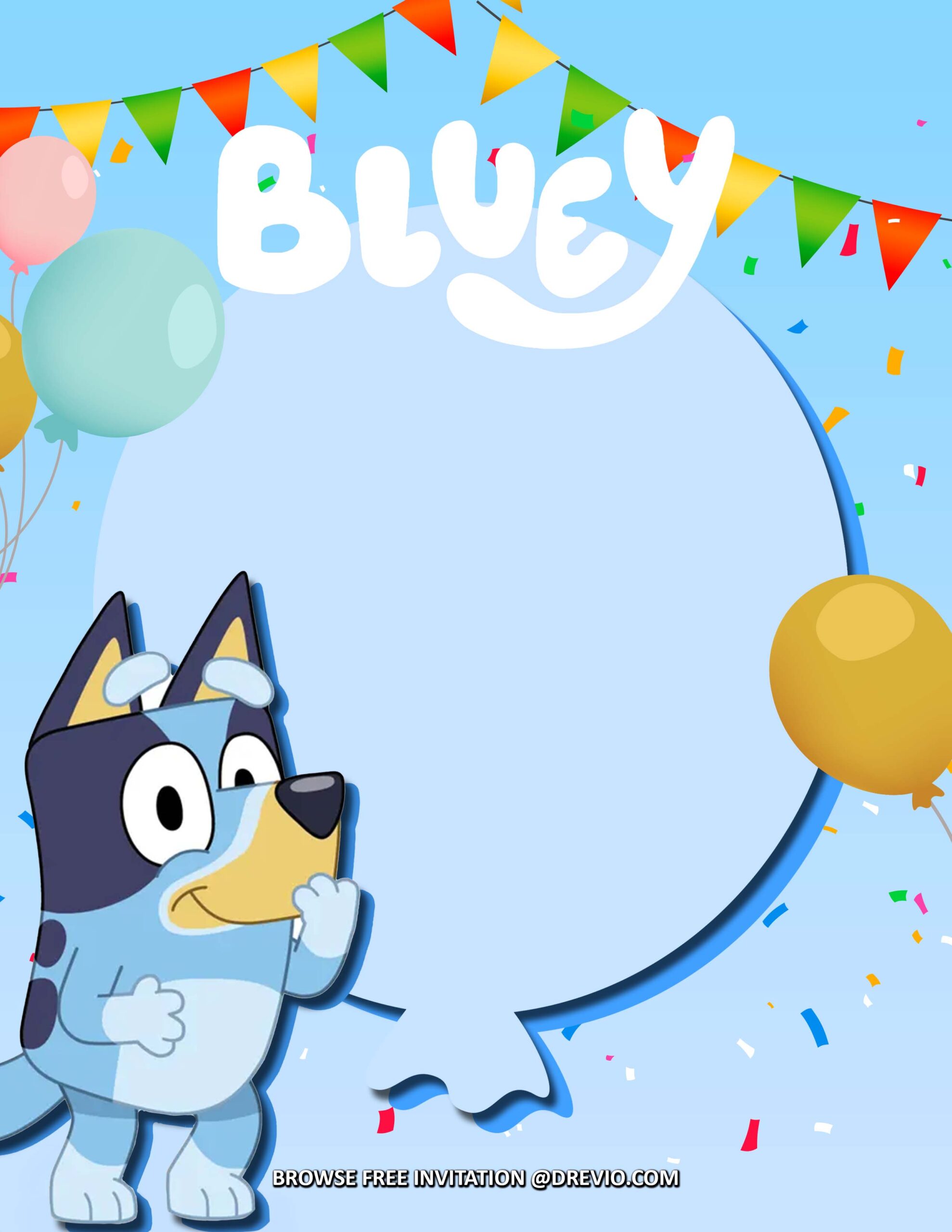 Free Bluey Party Printables Printable Form Templates And Letter