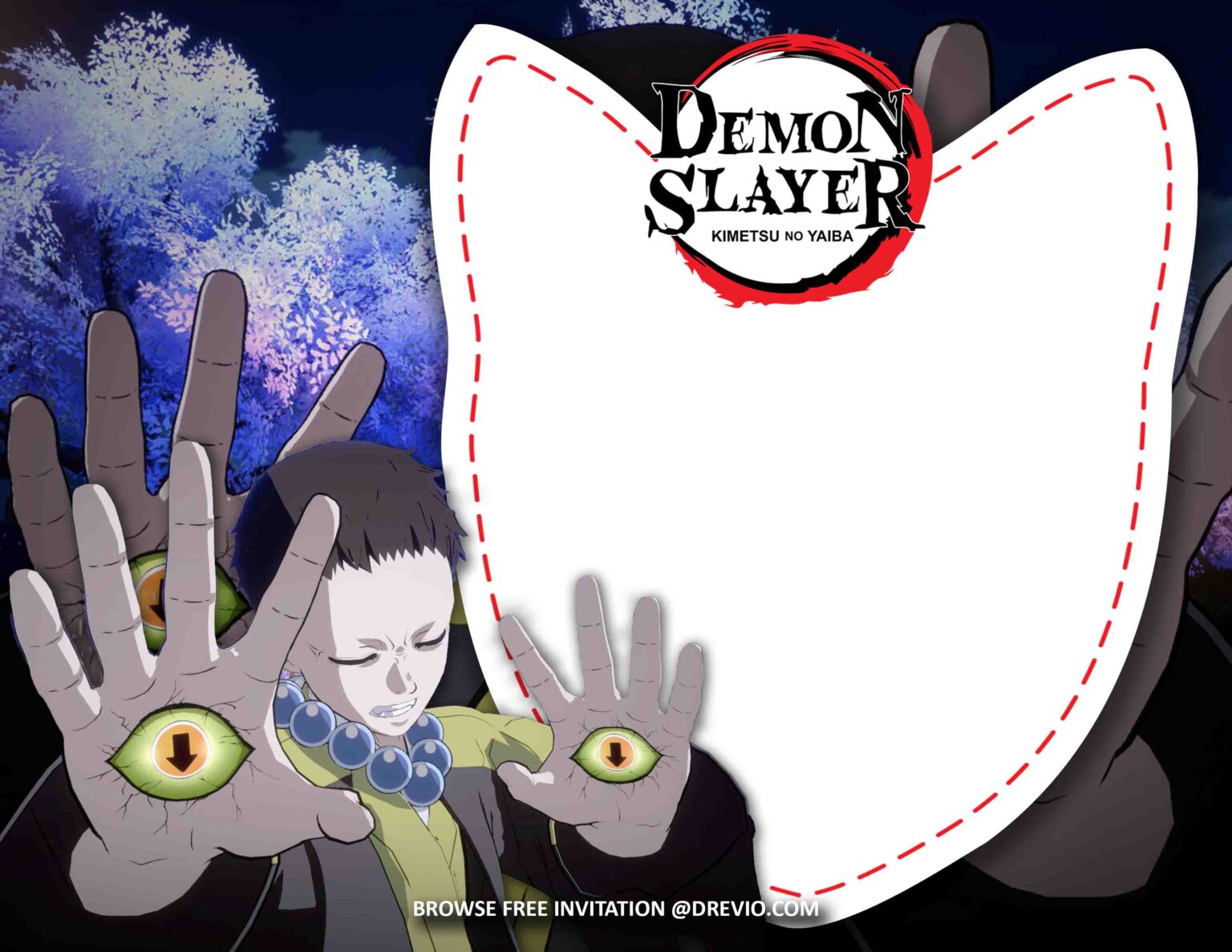 Japanese Anime Demon Slayer Themed Party Ideas - Drevio : Free And ...