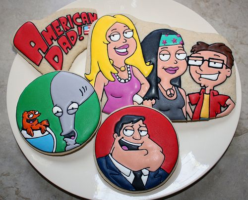 American Dad! Party Cookies (Credit: Pinterest)