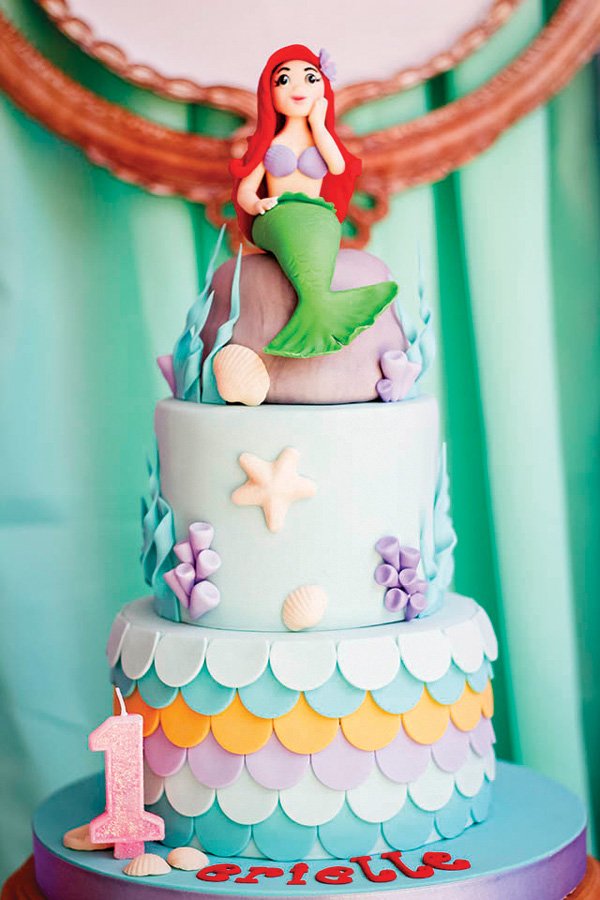 Ariel The Mermaid Party Cake (Credit: HWTM)