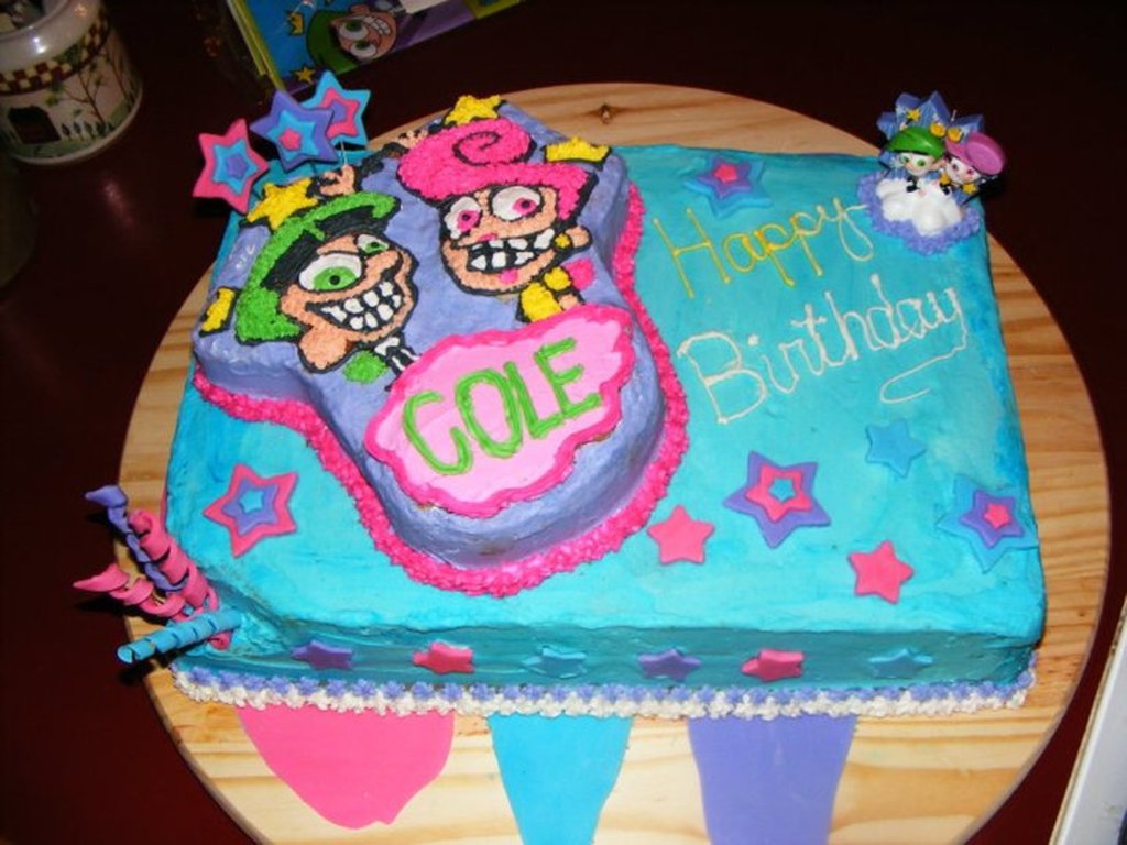 Fairly OddParents Party Cakes (Credit: Cakecentral)