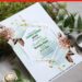 (Free Editable PDF) Modish And Chic Green Foliage Birthday Invitation Templates with stunning golden hexagon frame