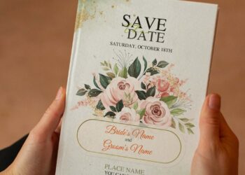 (Free Editable PDF) Striking Nature-Inspired Flower Wedding Invitation Templates with editable text