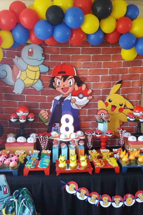 Pokemon Party Decoration (Credit: Pinterest)