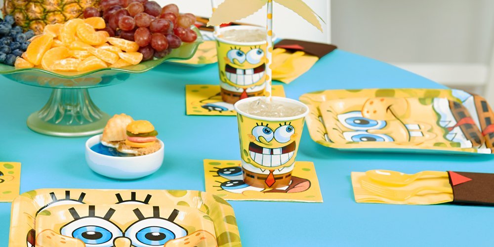 SpongeBob Place Setting (Credit: partyideapros)