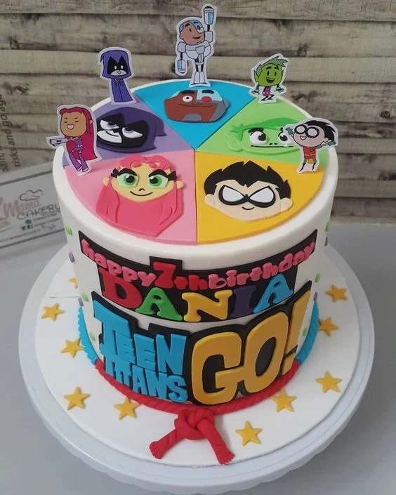 Teen Titans Go Cakes (Credit: Pretty My Party)