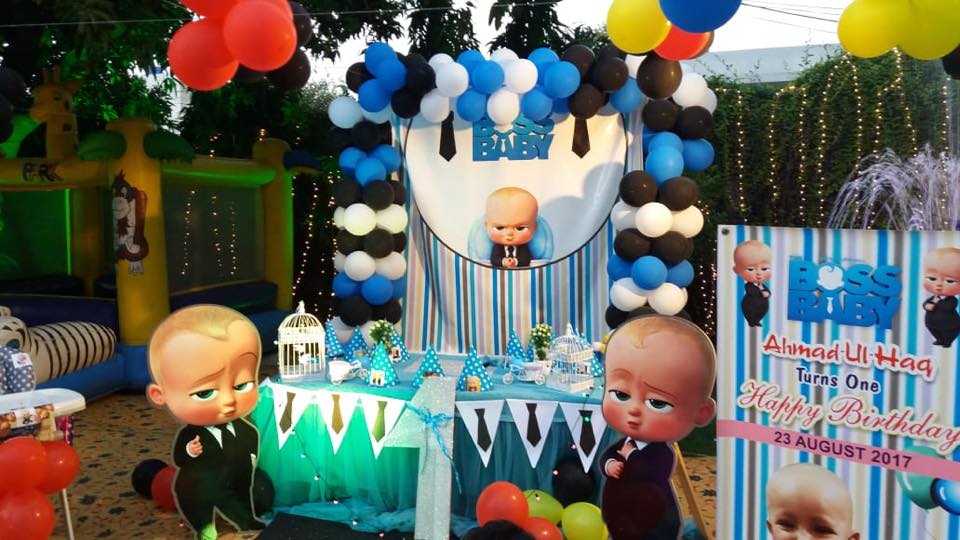 The Boss Baby Party Decorations (Credit: sweetbirthdayplanners)