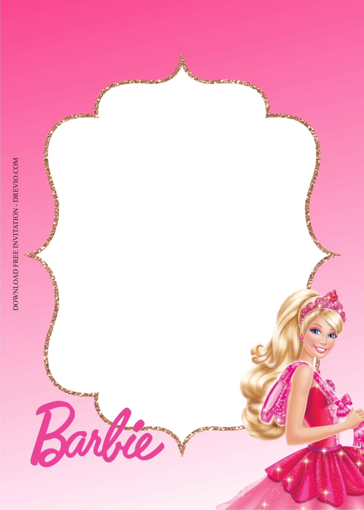 barbie_invitation_template4 | Download Hundreds FREE PRINTABLE Birthday ...