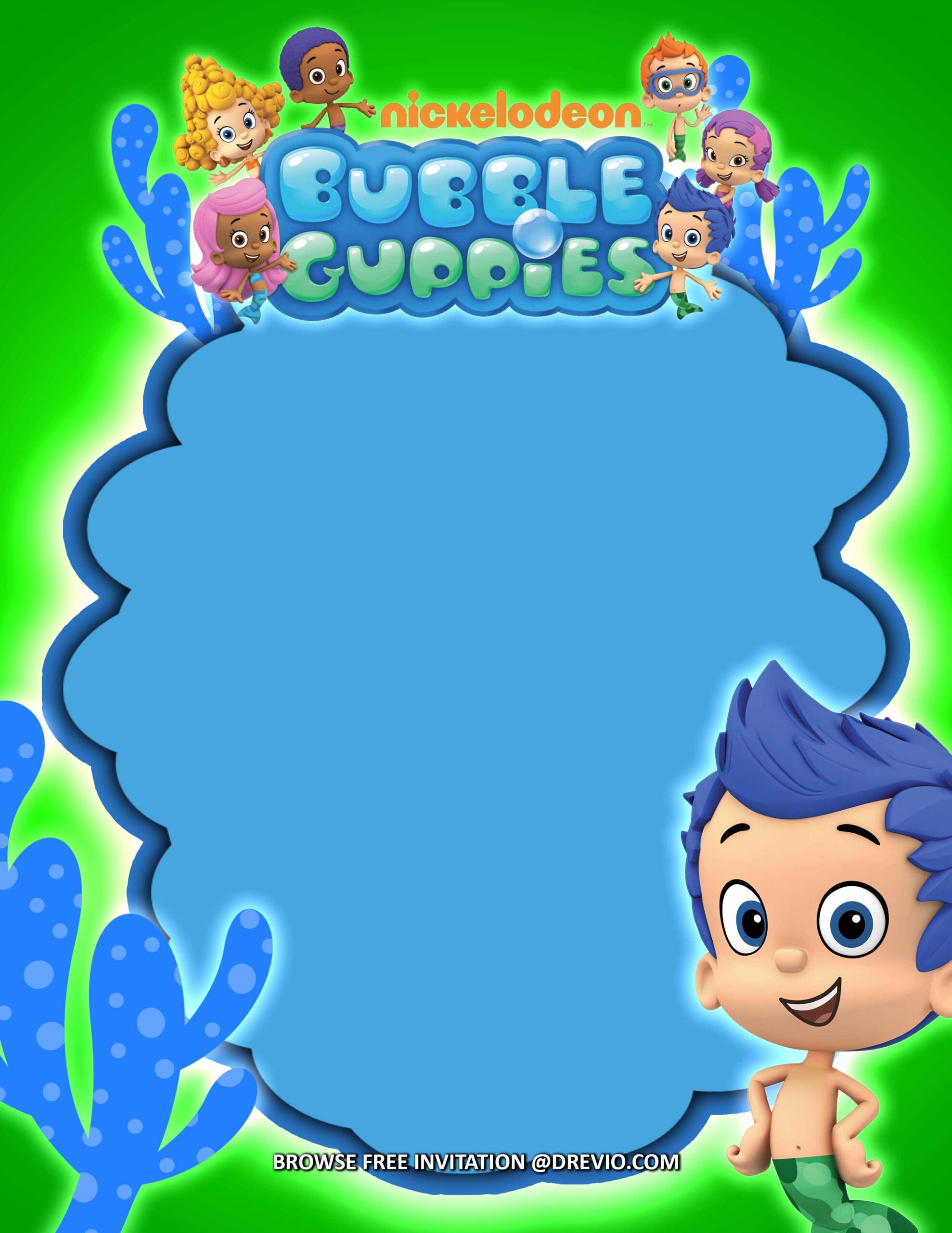Download Bubble Guppies Characters Near Ocean Plants Wallpaper  Wallpapers com