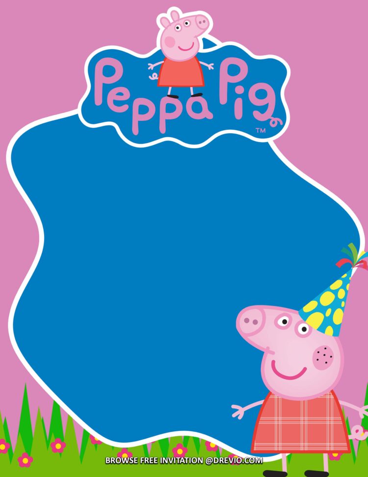 (FREE Invitations) Peppa Pig Birthday Invitations + Party Ideas ...